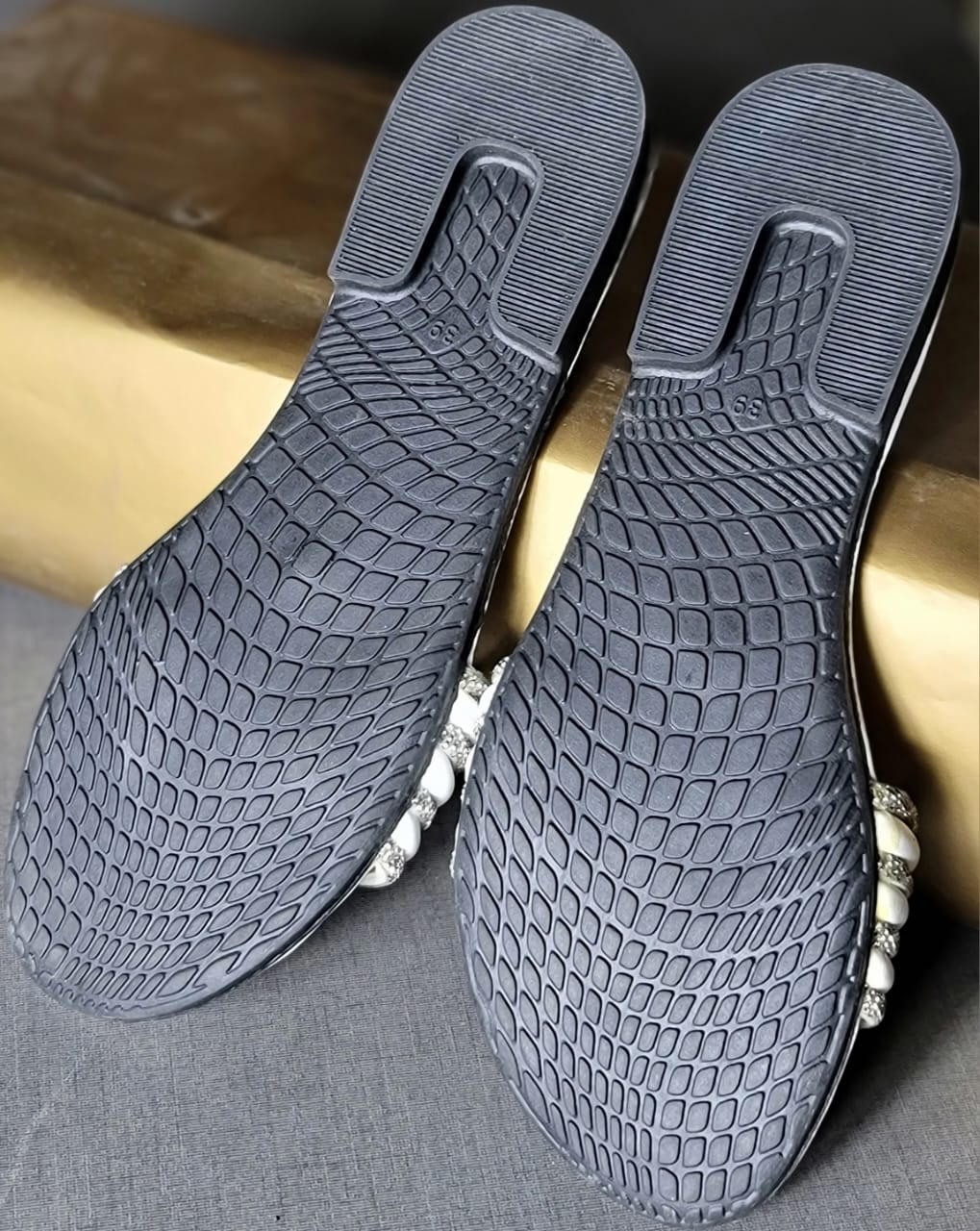 beige blue softy slipper. Mavi Pakistan