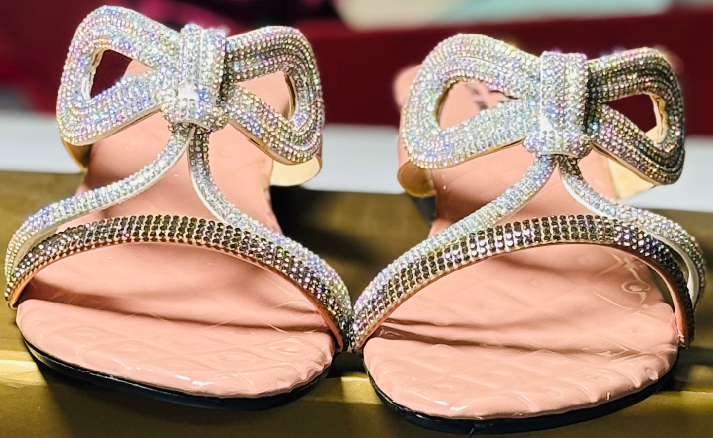 Pink Tie Diamond Slipper - MAVI