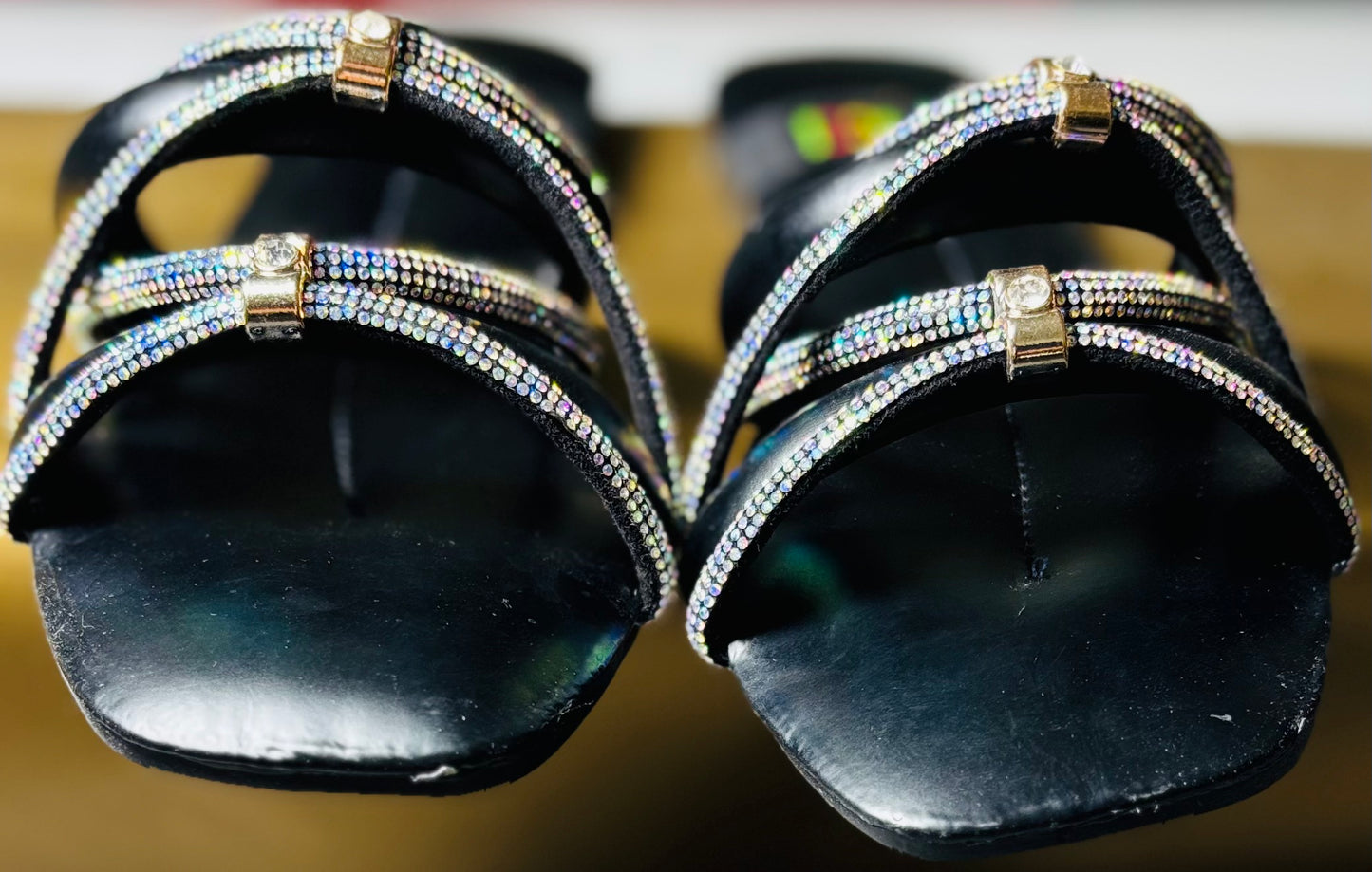 diamond black slippers - MAVI