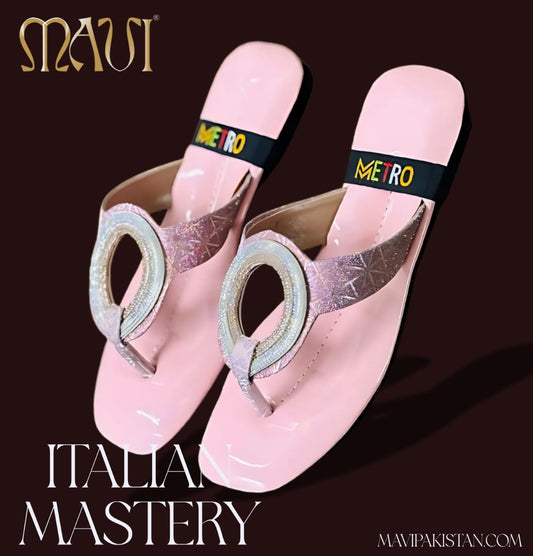 Round Eye Pink Diamond Slipper - MAVI